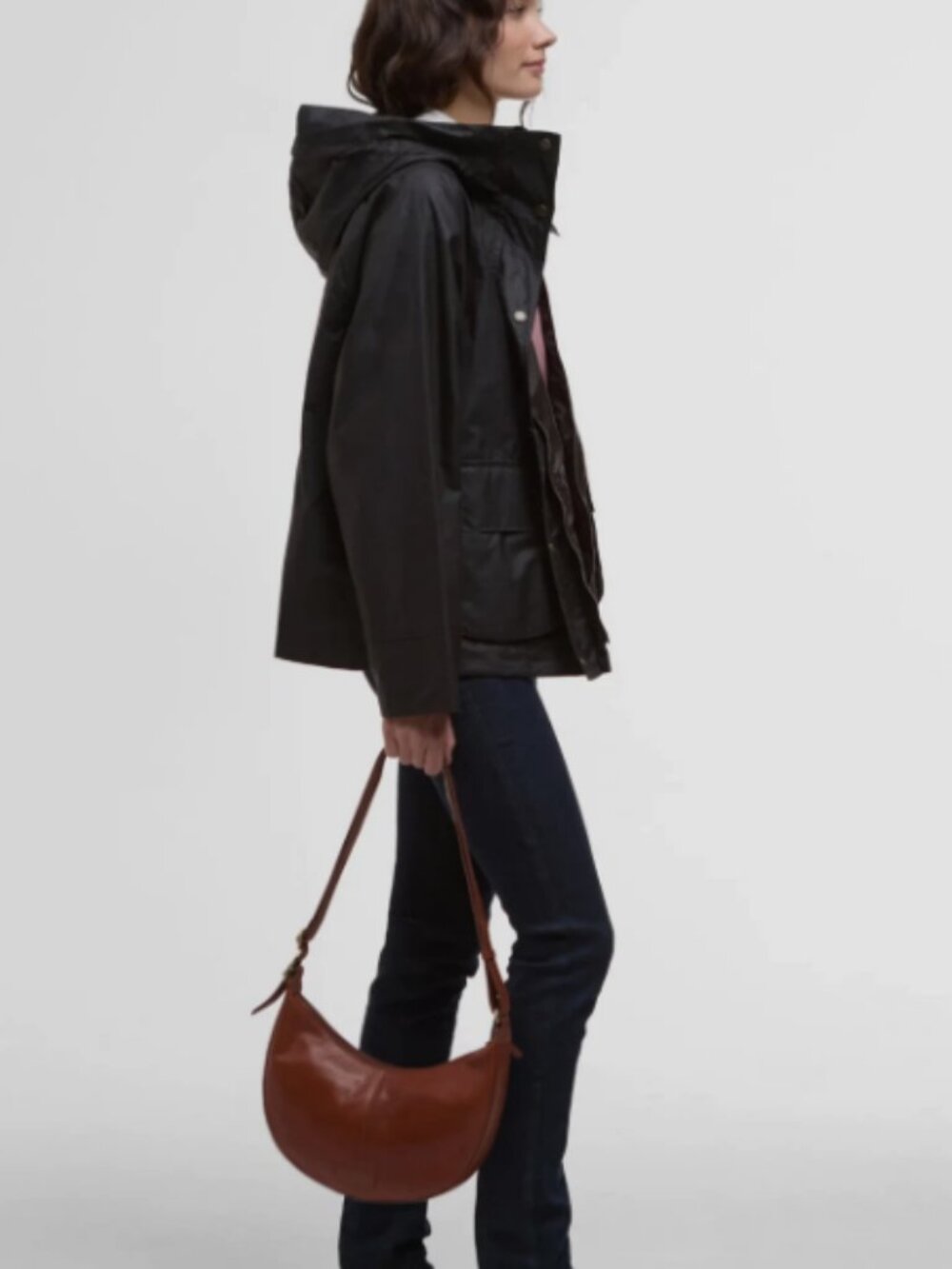 Rustic ~ Barbour Hollies Waxed Jacket w/ Hood MSRP$465 ~ British Elegance - Picture 7 of 14